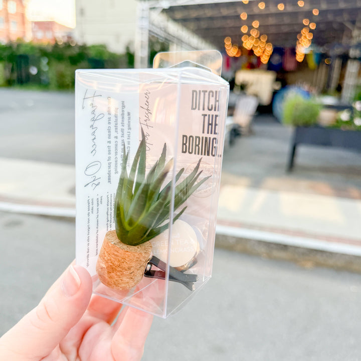 Vroom Blooms Tall Aloe Vera Vent Clip Car Diffuser