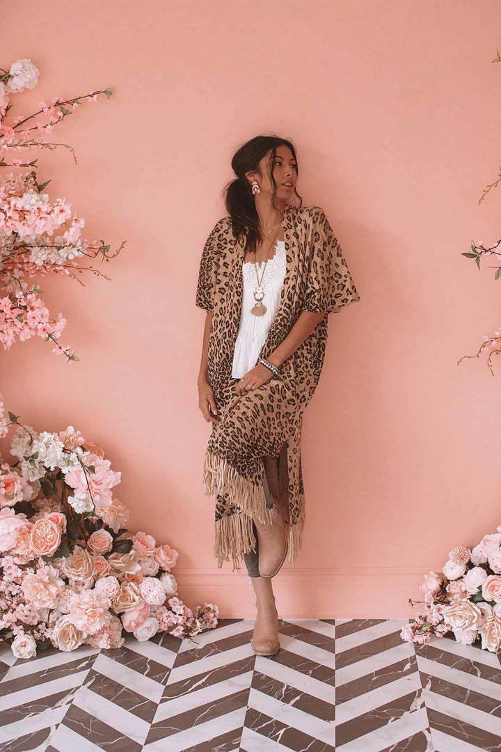 Keep Me Cozy Cardi - Cheetah