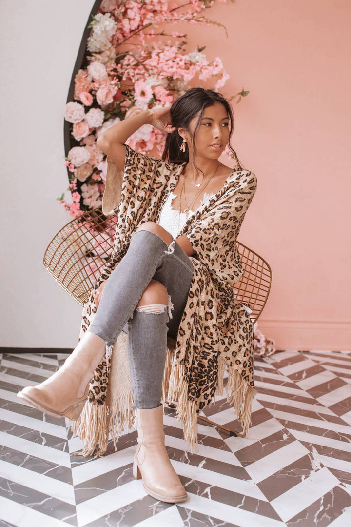 Keep Me Cozy Cardi - Cheetah