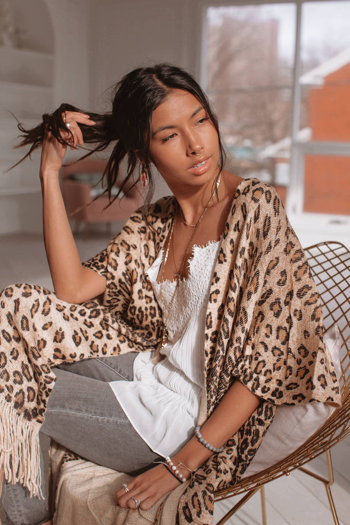 Keep Me Cozy Cardi - Cheetah