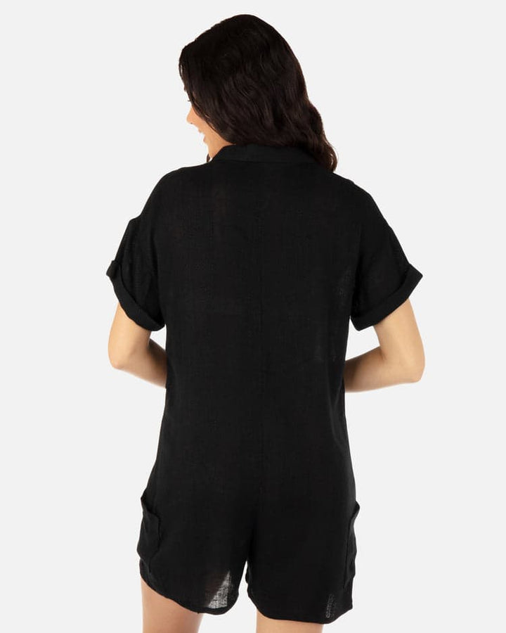 Hurley Stripe Gauze Romper - Womens Rompers - Big Sun Vernon  | Okanagan Beachwear