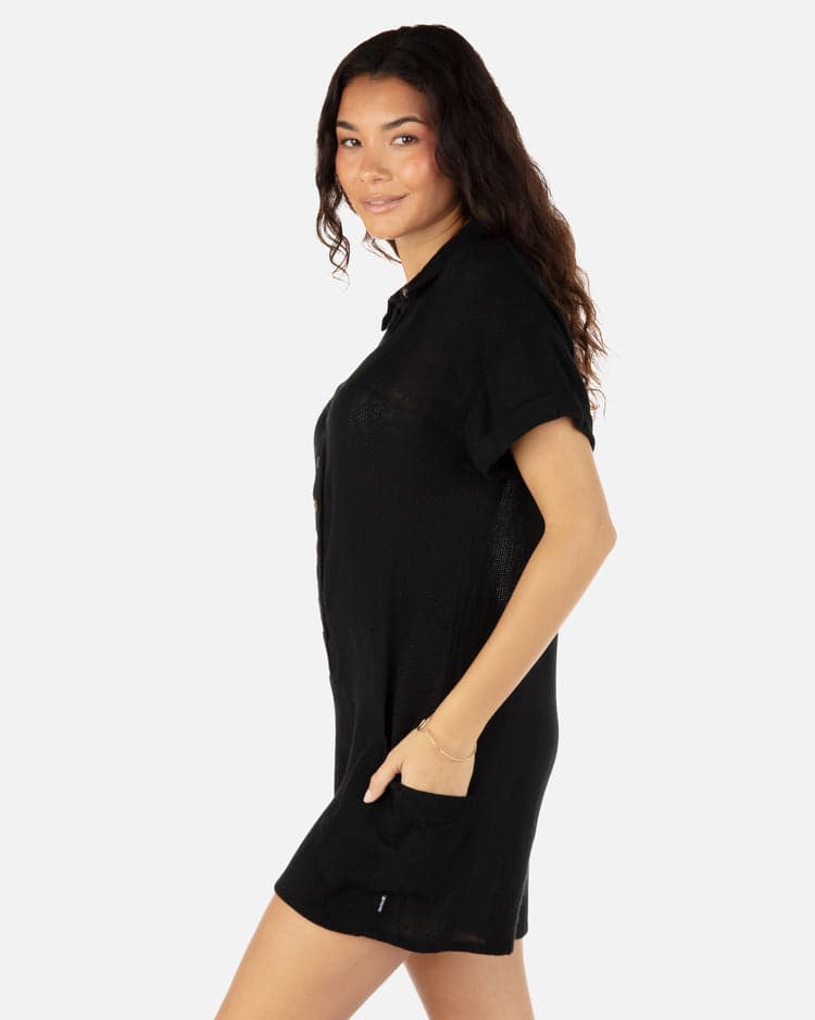 Hurley Stripe Gauze Romper - Womens Rompers - Big Sun Vernon  | Okanagan Beachwear