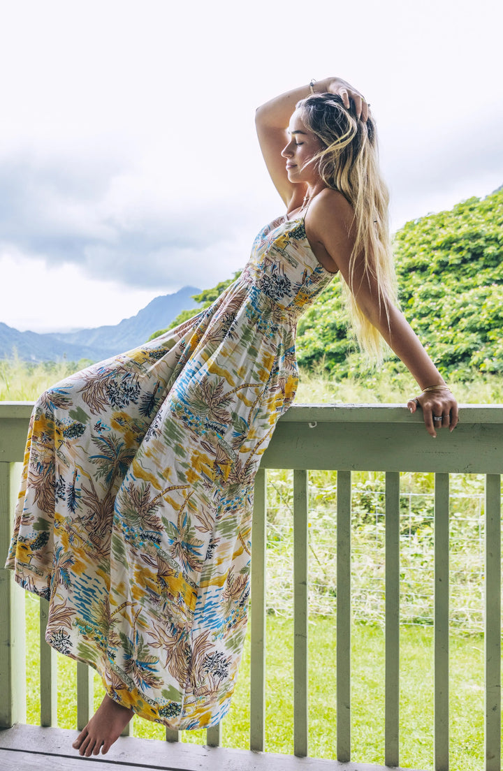 Hurley Safari Scenic Maxi Dress