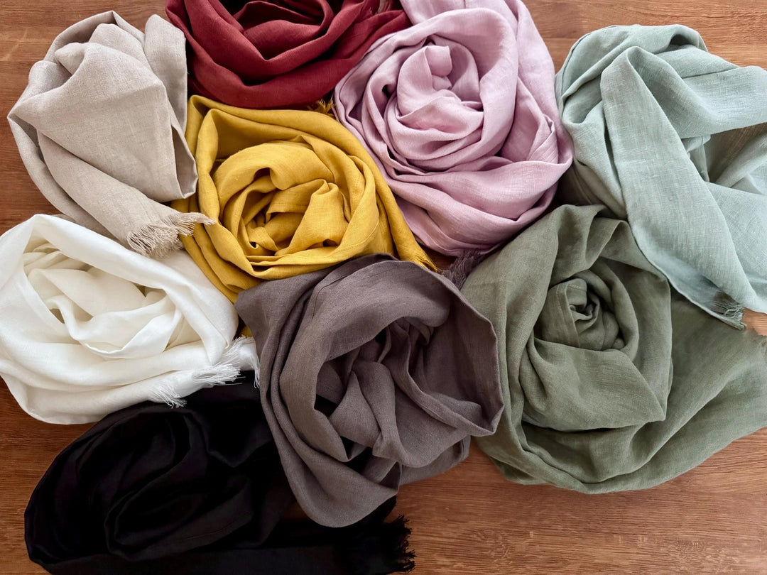 Linen Fringed Scarf