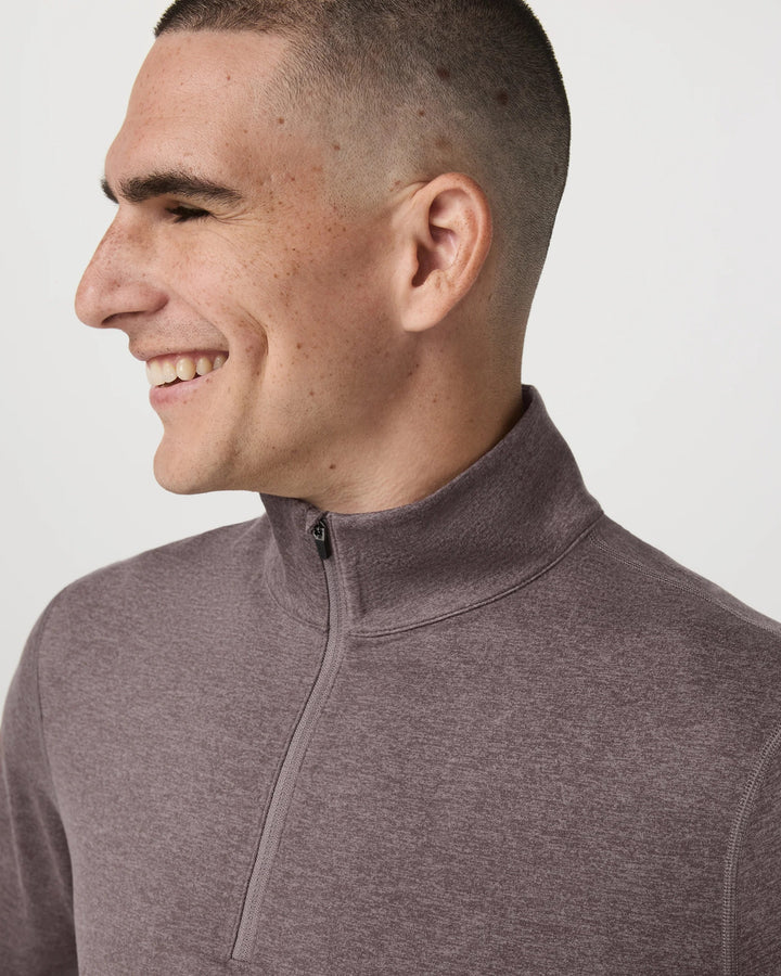 Vuori Ponto 1/2 Zip Mock Neck L/S