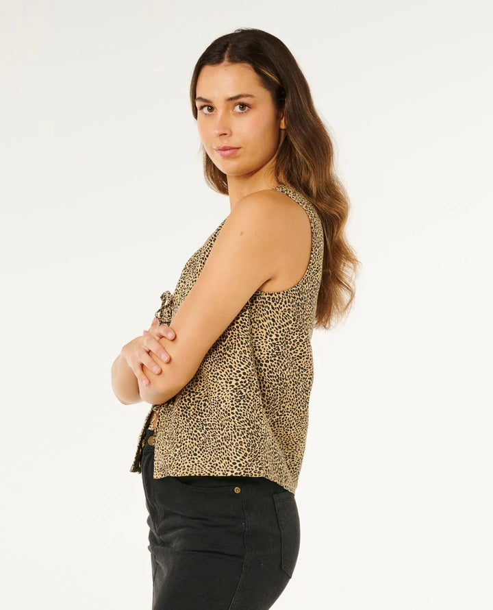 Rip Curl Animal Instincts Tie Front Top
