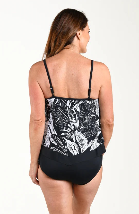 Maxine Night Tropics Flutter Tankini