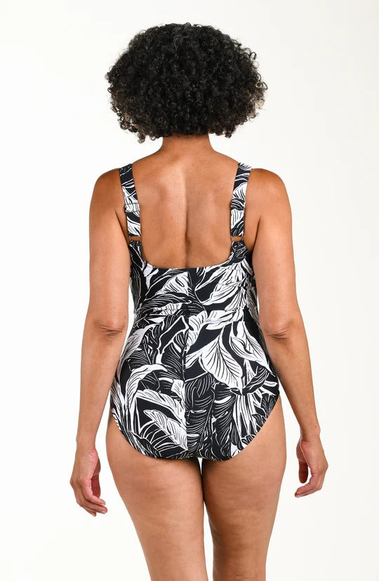 Maxine Night Tropics Side Shirred 1pc