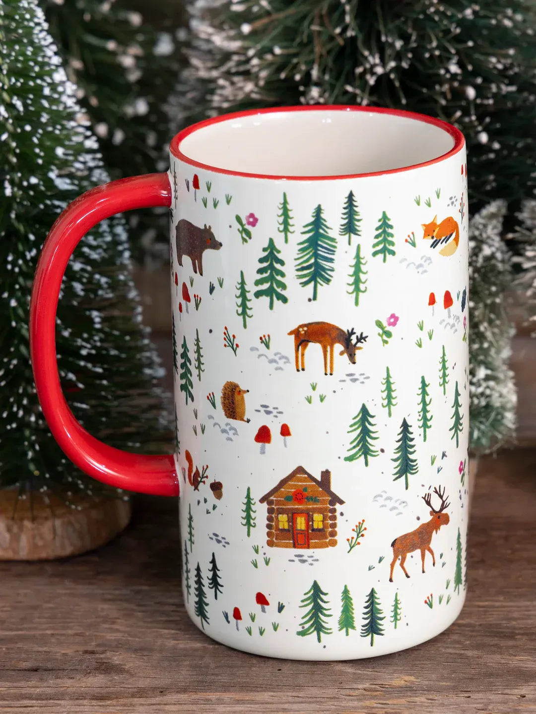 Natural Life Latte Mug - Woodland Critters Cup of Cozy
