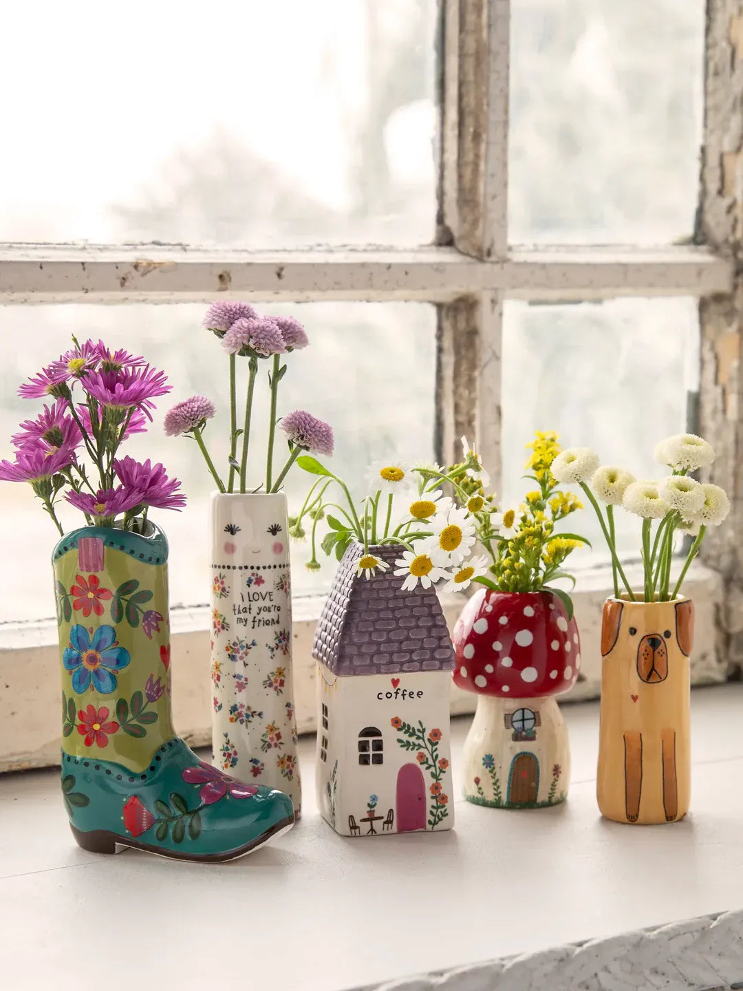 Natural Life Cutest Little Bud Vase - Mushroom