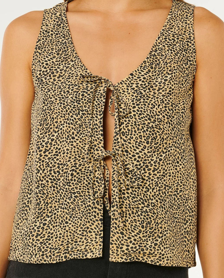 Rip Curl Animal Instincts Tie Front Top