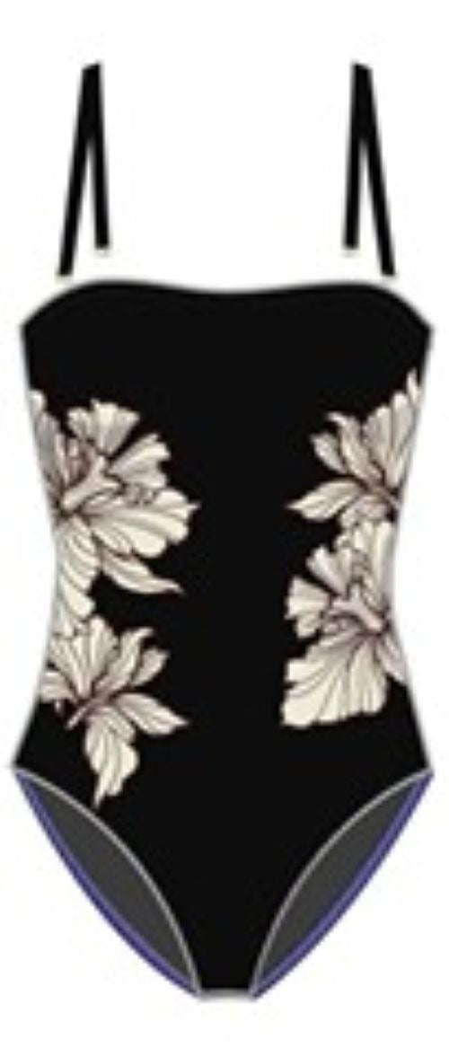 Anne Cole Oasis Orchid Bandeau One Piece