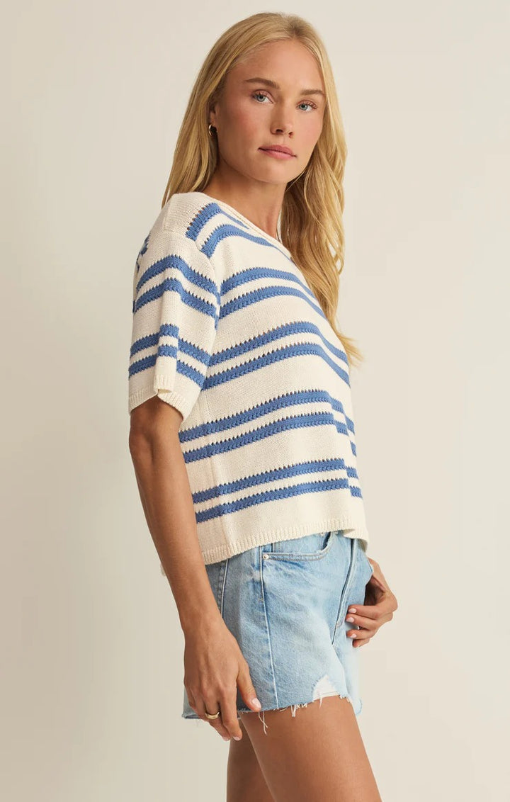 Z Supply Prado Stripe Sweater Tee