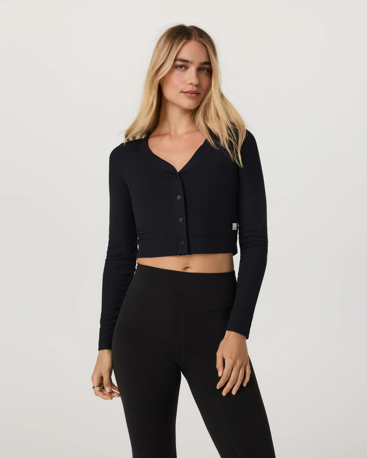 Vuori Long Sleeve Pose Mini Cardigan