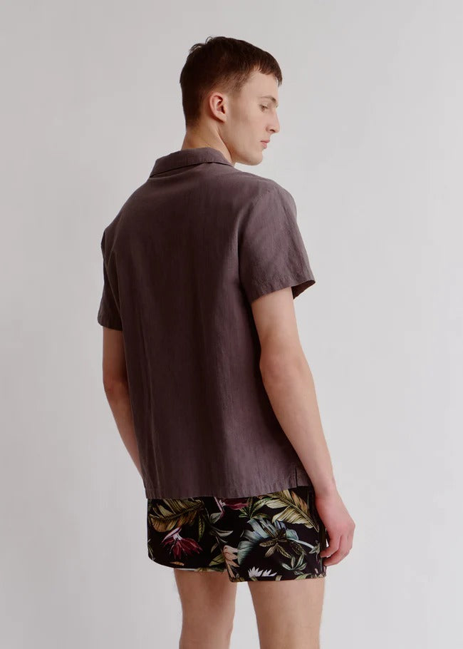 Everyday Sunday  Linen-Blend Beach Shirt