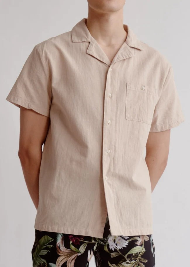 Everyday Sunday  Linen-Blend Beach Shirt
