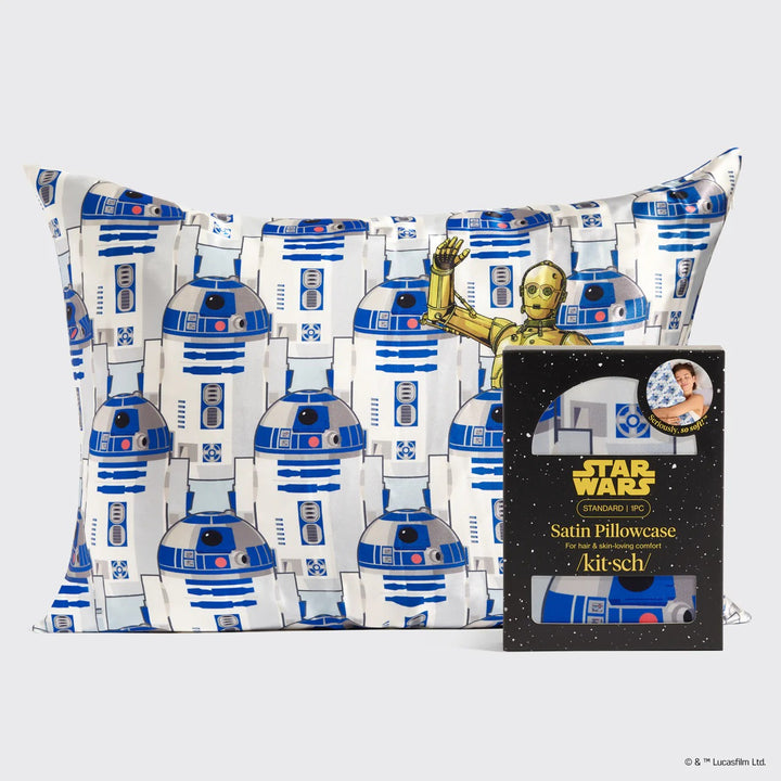 Kitsch Star Wars Satin Pillow Case - R2-D2 & C-3PO