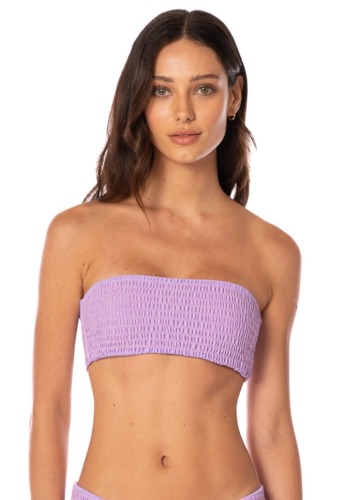 Maaji Purple Lavender Artemis Bandeau Bikini Top