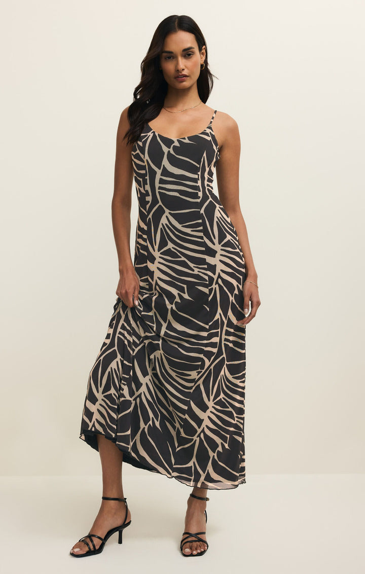 Z Supply Charisma Tova Palm Midi Dress