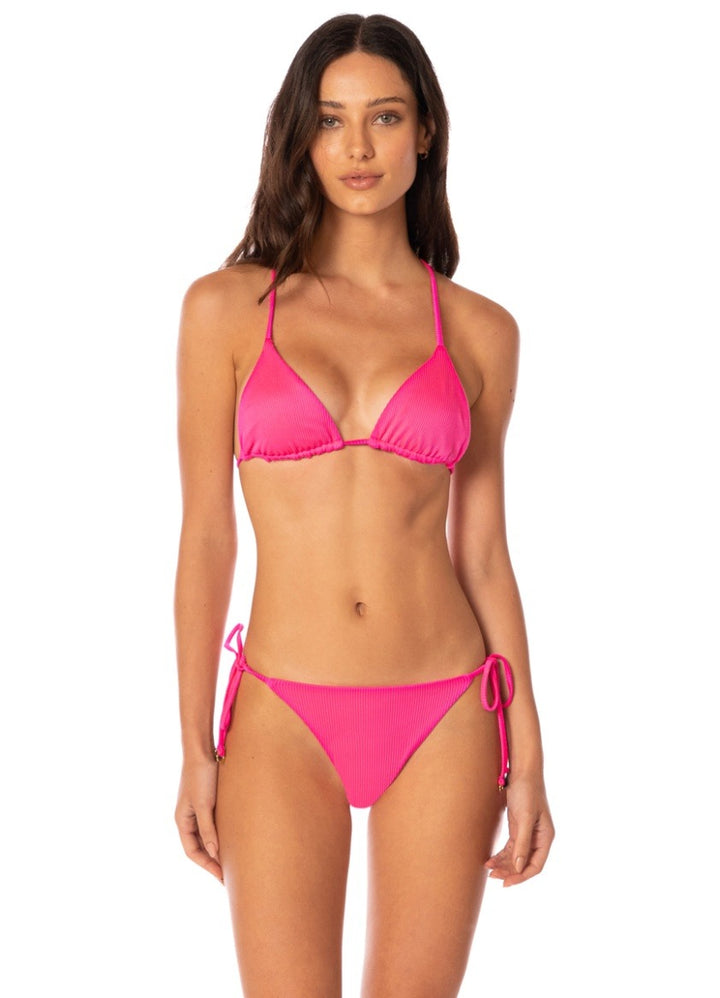 Maaji Hot Fuchsia Balmy Triangle Bikini Top