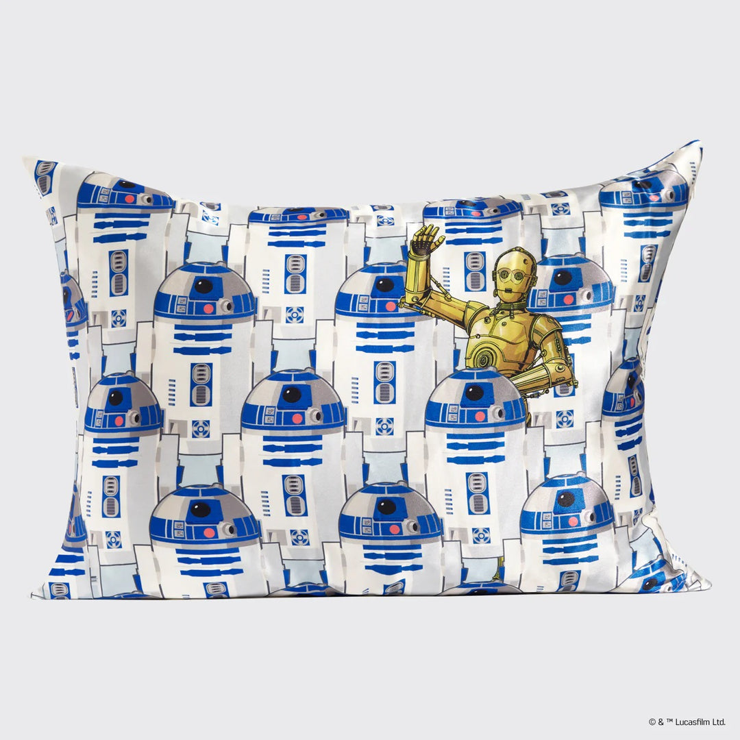 Kitsch Star Wars Satin Pillow Case - R2-D2 & C-3PO