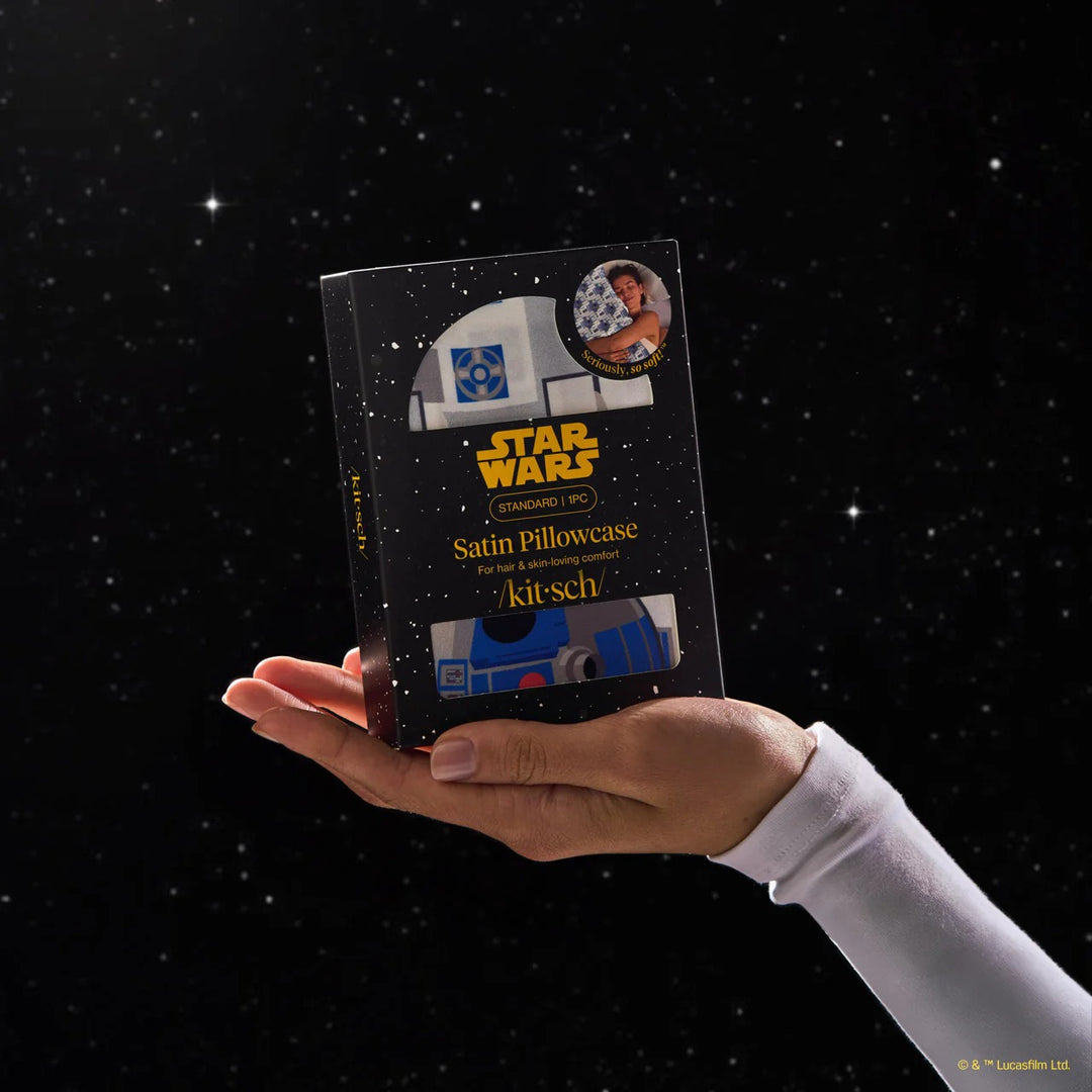 Kitsch Star Wars Satin Pillow Case - R2-D2 & C-3PO