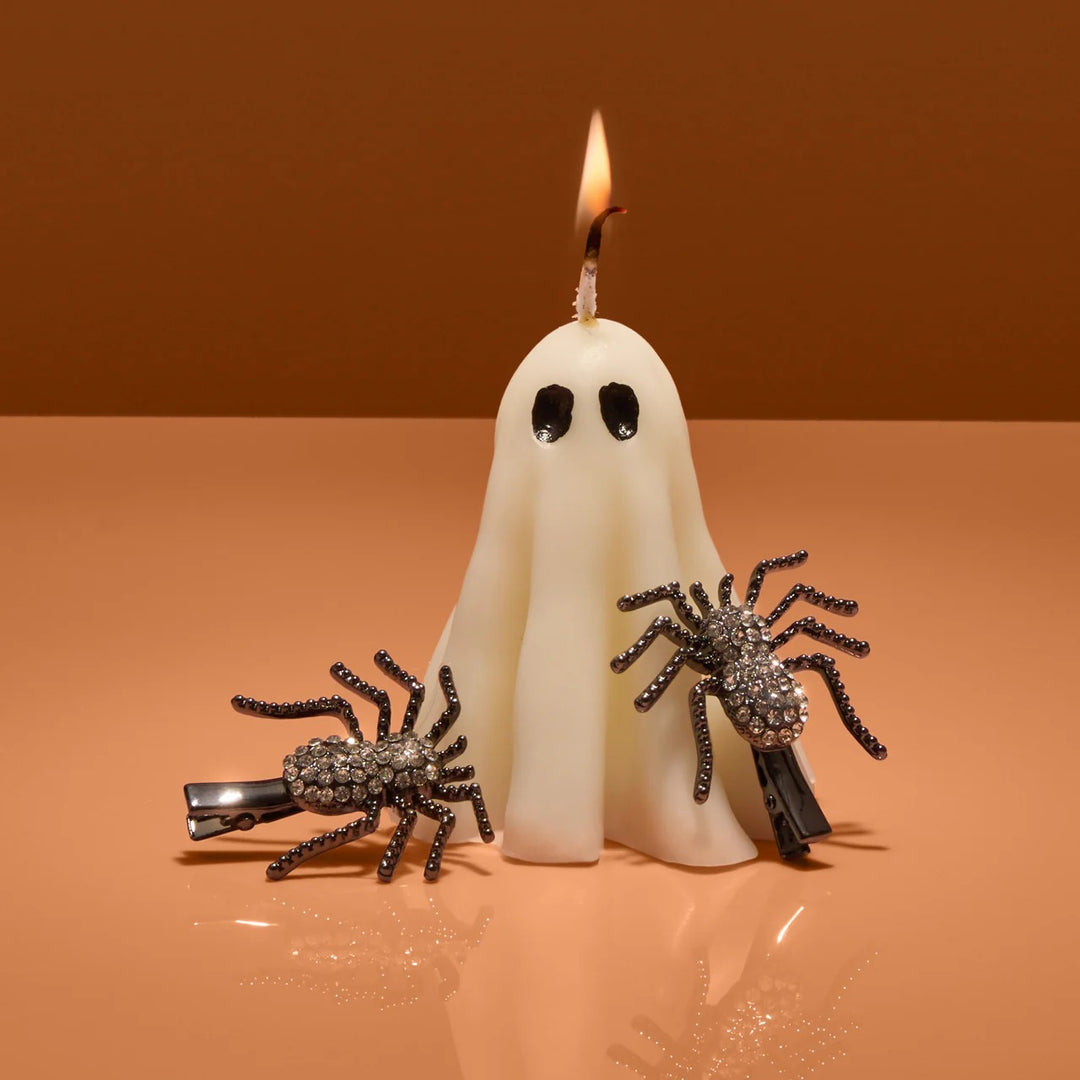 Kitsch Spider Metal Rhinestone Hair Clips