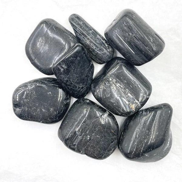 Large Black Tourmaline Tumbled Stones