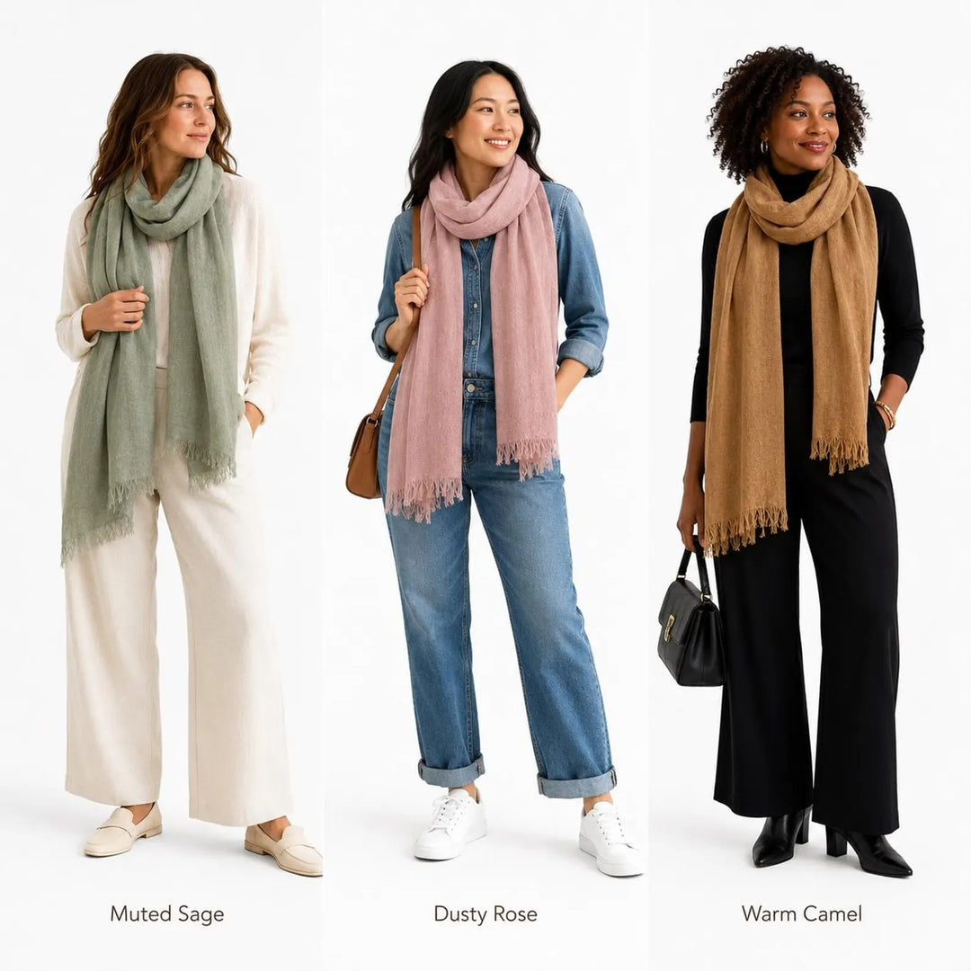 Linen Fringed Scarf