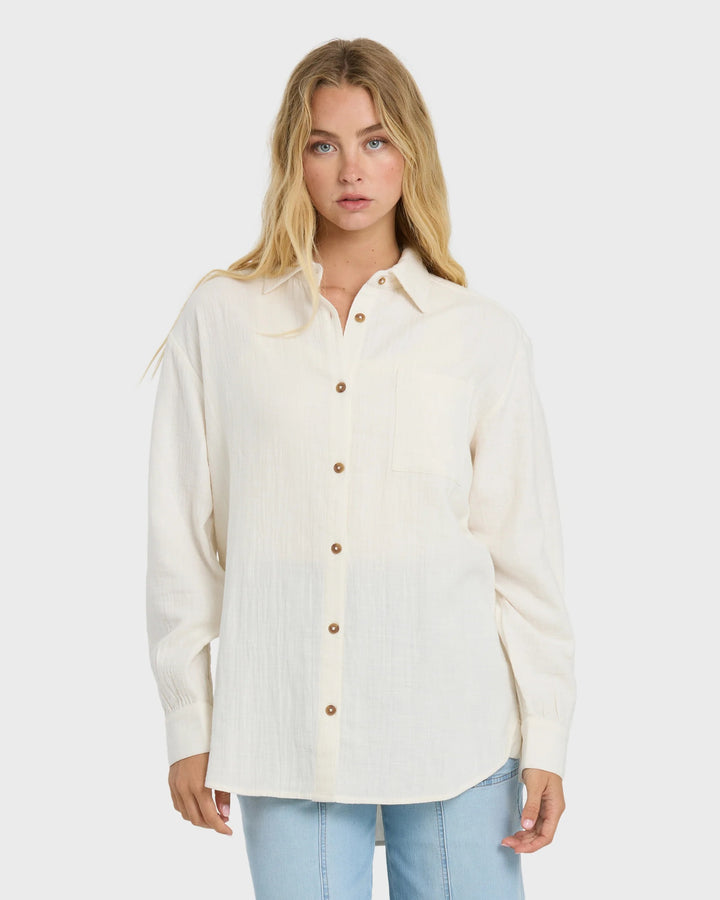 Billabong Wanderer Solid Long Sleeve Woven