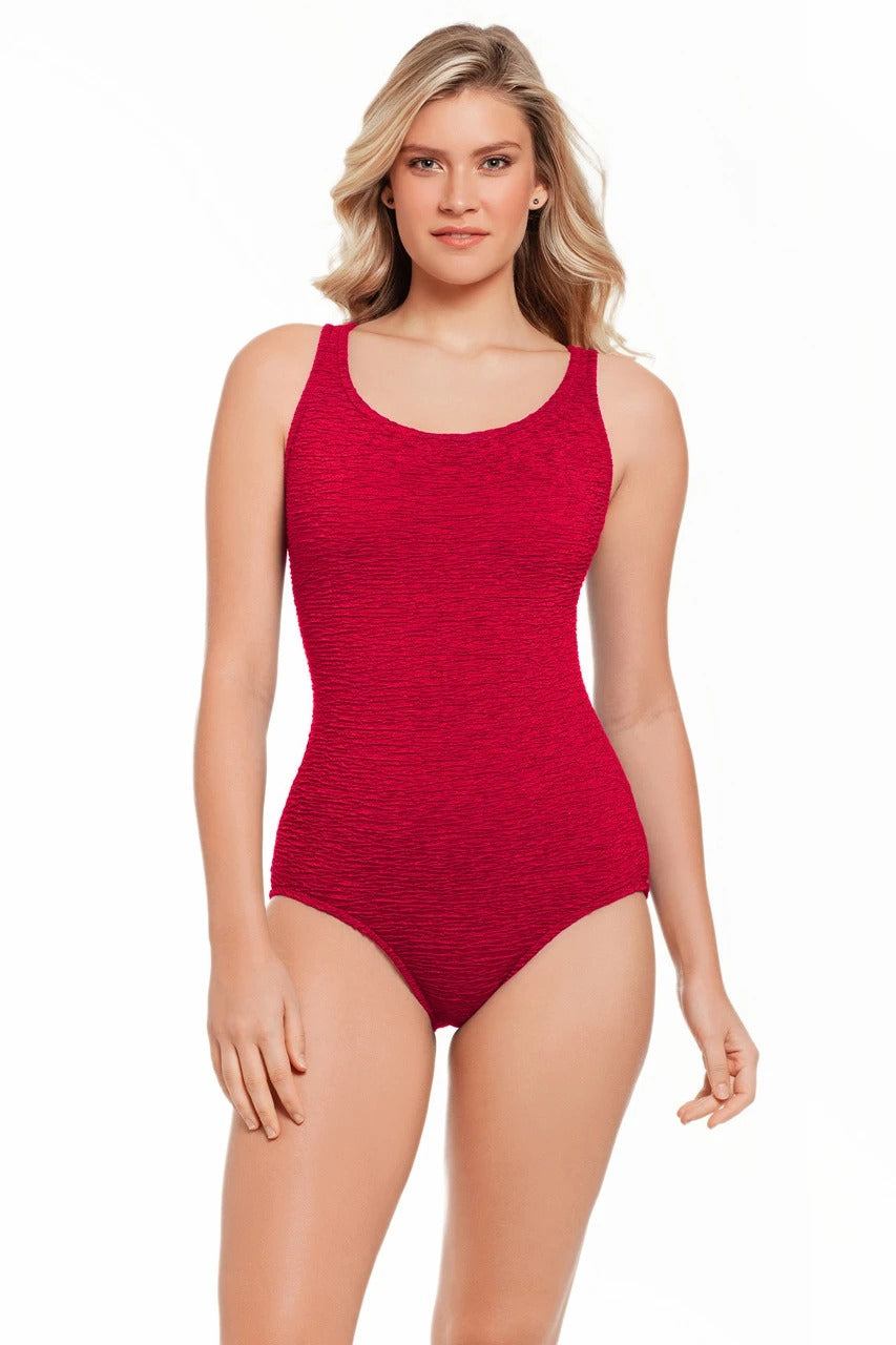 Penbrooke Krinkle X Back One Piece