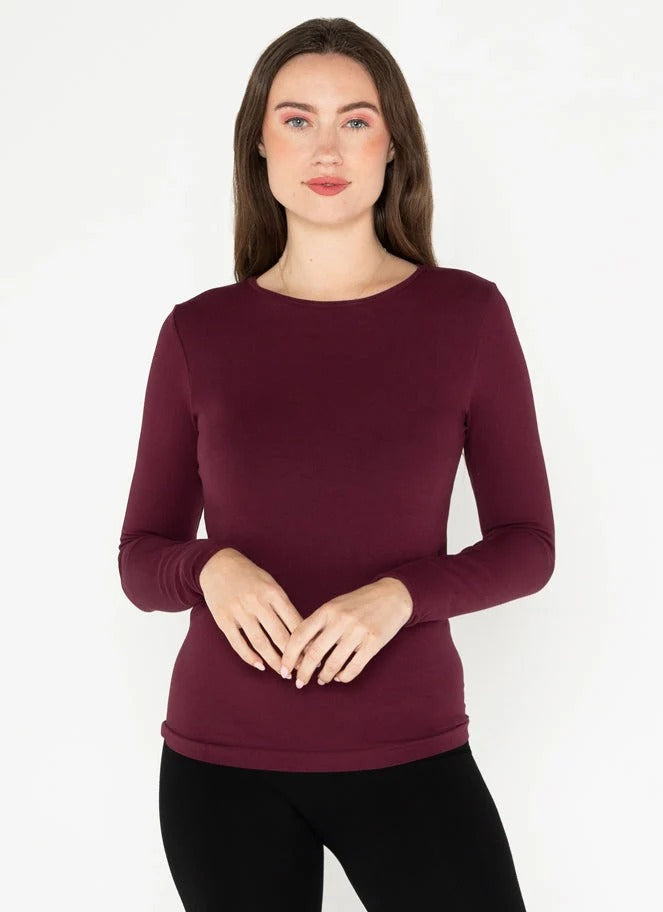 C'est Moi Bamboo L/S Crew Neck Top
