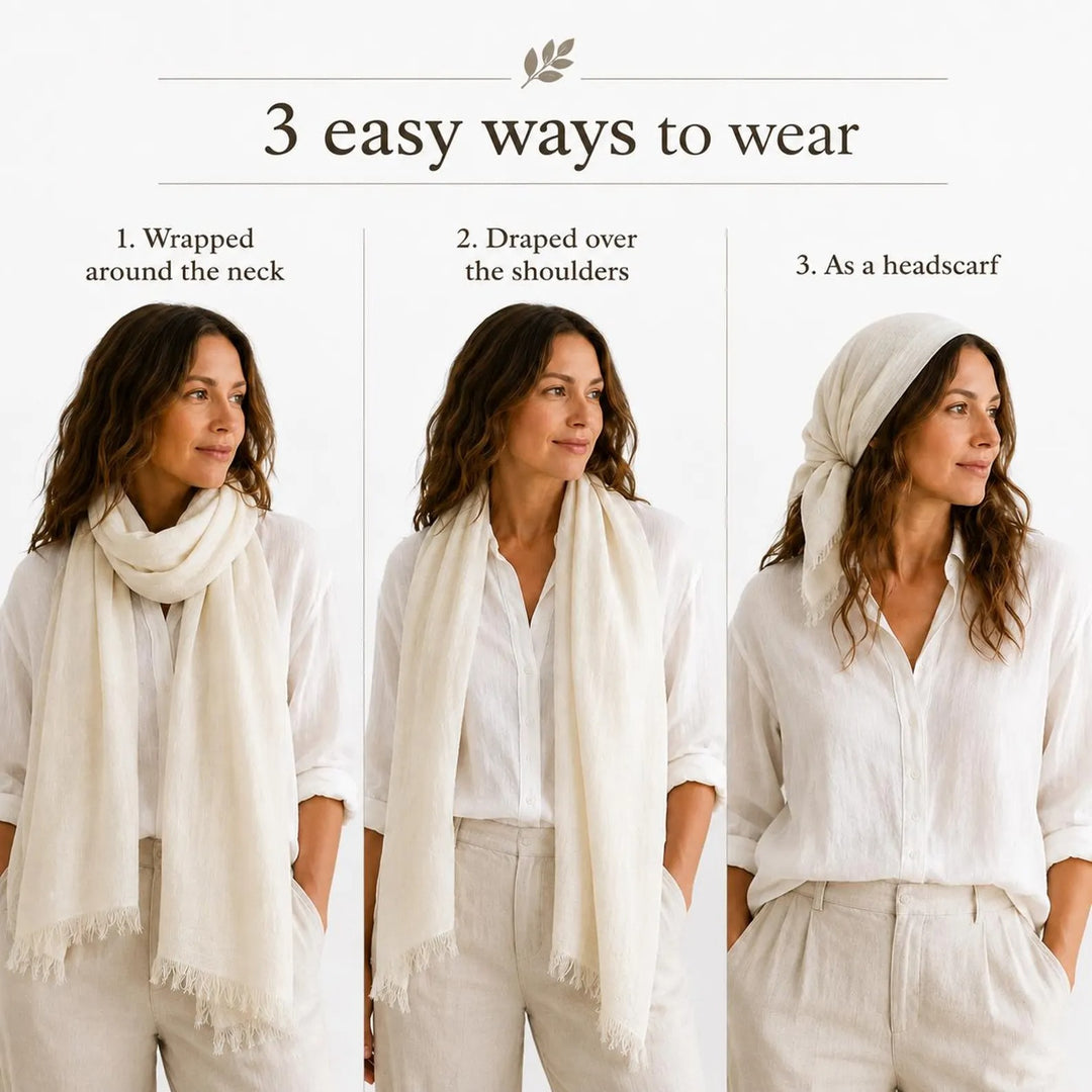 Linen Fringed Scarf