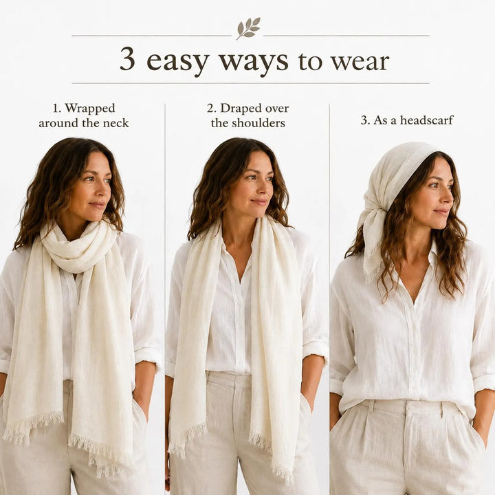 Linen Fringed Scarf