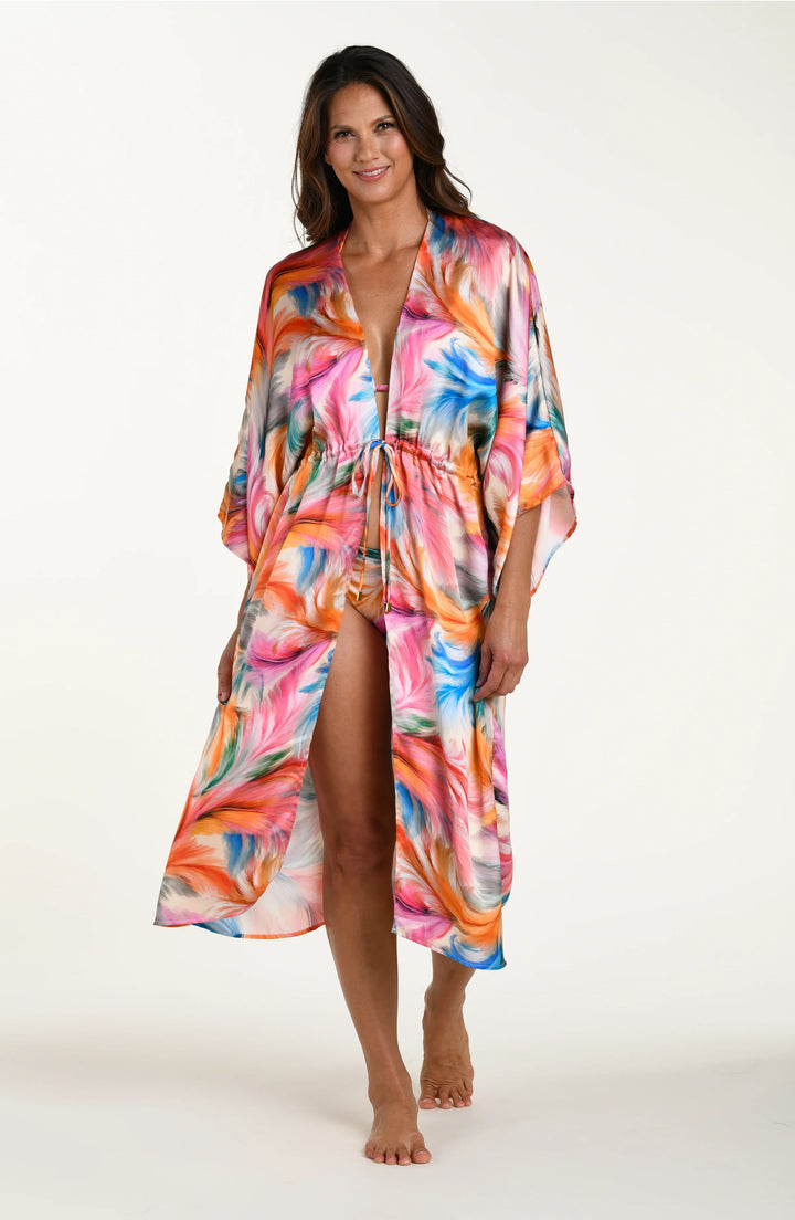 La Blanca Feathered Impressions Kimono