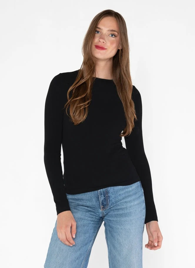 C'est Moi Bamboo L/S Crew Neck Top