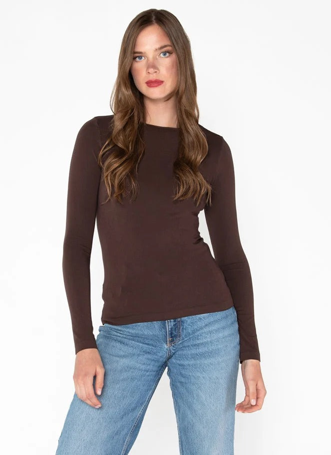 C'est Moi Bamboo L/S Crew Neck Top