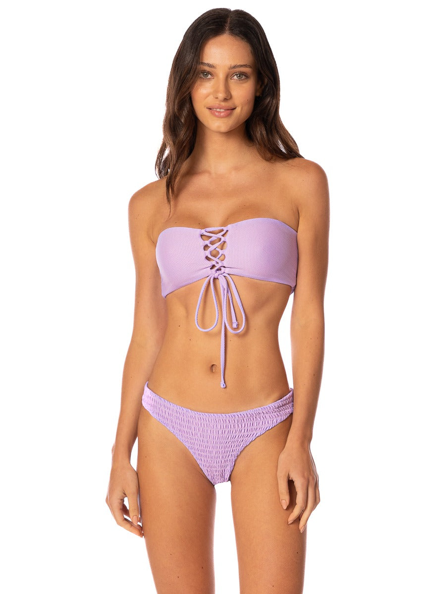 Maaji Purple Lavender Artemis Bandeau Bikini Top