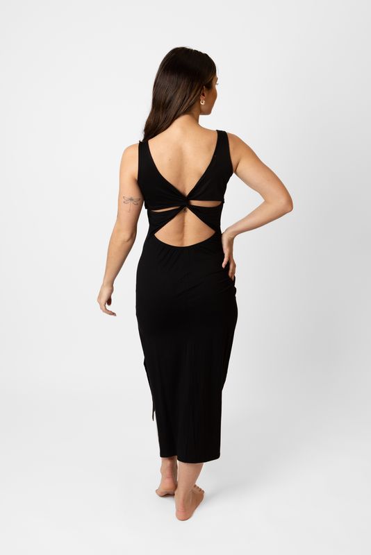 Koy Laguna Beach Twist Bk Dress - Womens Midi Dresses - Big Sun Vernon  | Okanagan Beachwear
