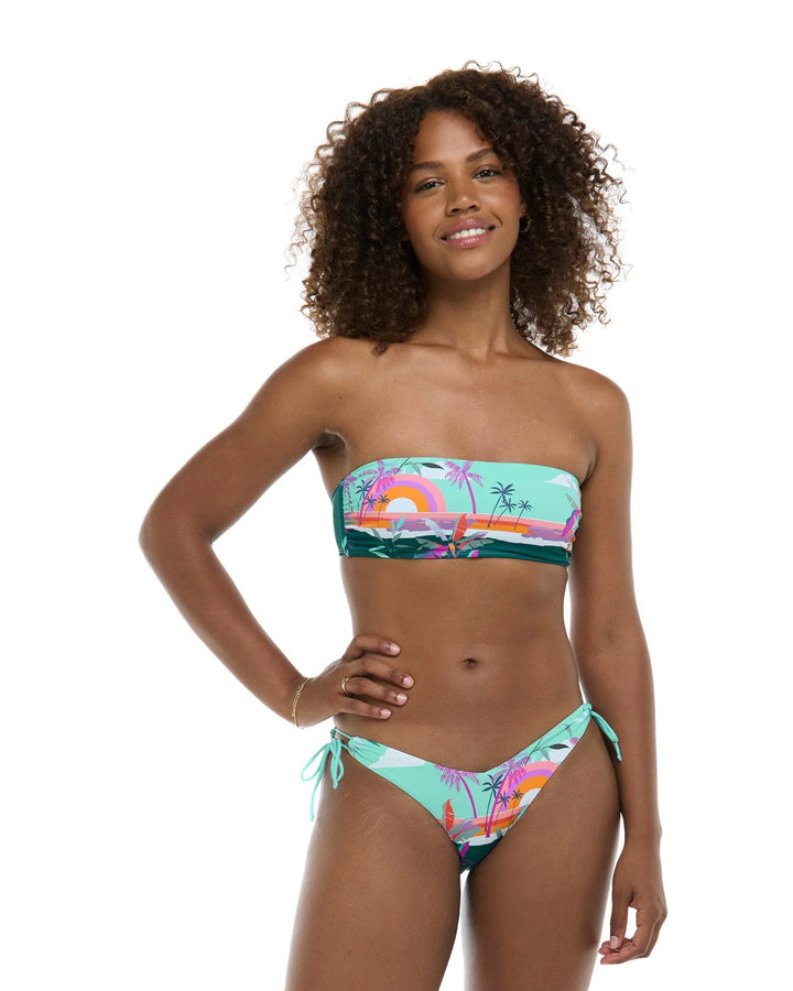 Eidon Postcard Leah Bottom - Womens Tie Bikini Bottoms - Big Sun Vernon  | Okanagan Beachwear