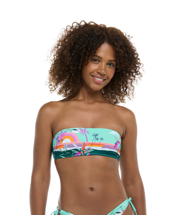 Eidon Postcard River Bandeau Top - Womens Bandeau Bikini Tops - Big Sun Vernon  | Okanagan Beachwear