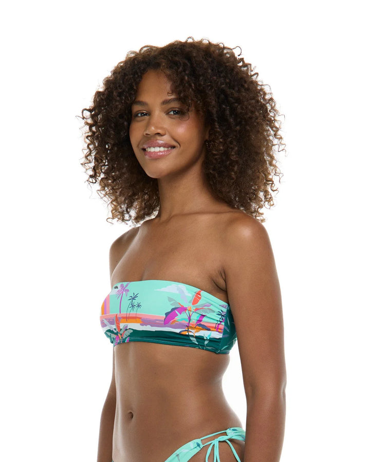 Eidon Postcard River Bandeau Top - Womens Bandeau Bikini Tops - Big Sun Vernon  | Okanagan Beachwear