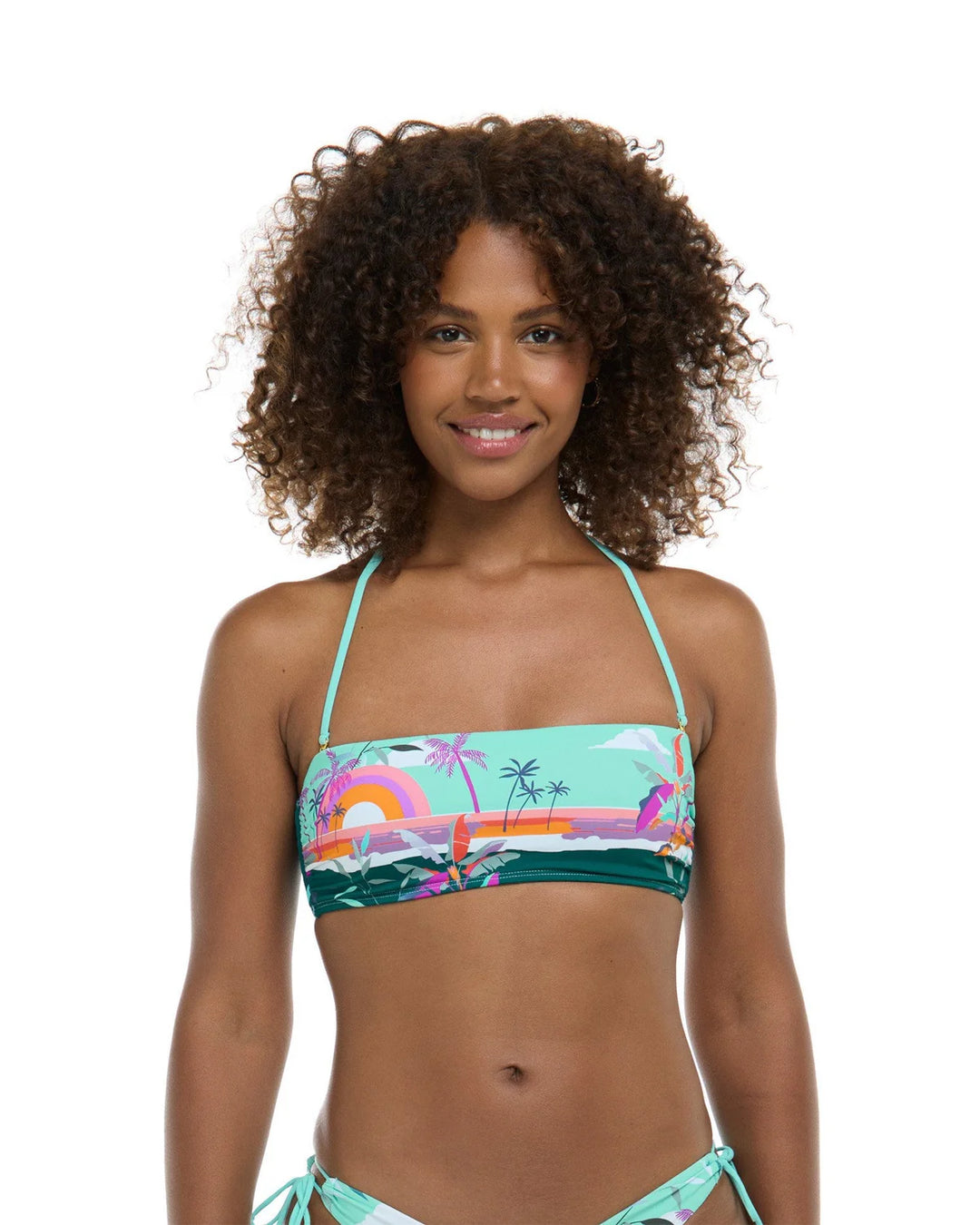 Eidon Postcard River Bandeau Top - Womens Bandeau Bikini Tops - Big Sun Vernon  | Okanagan Beachwear