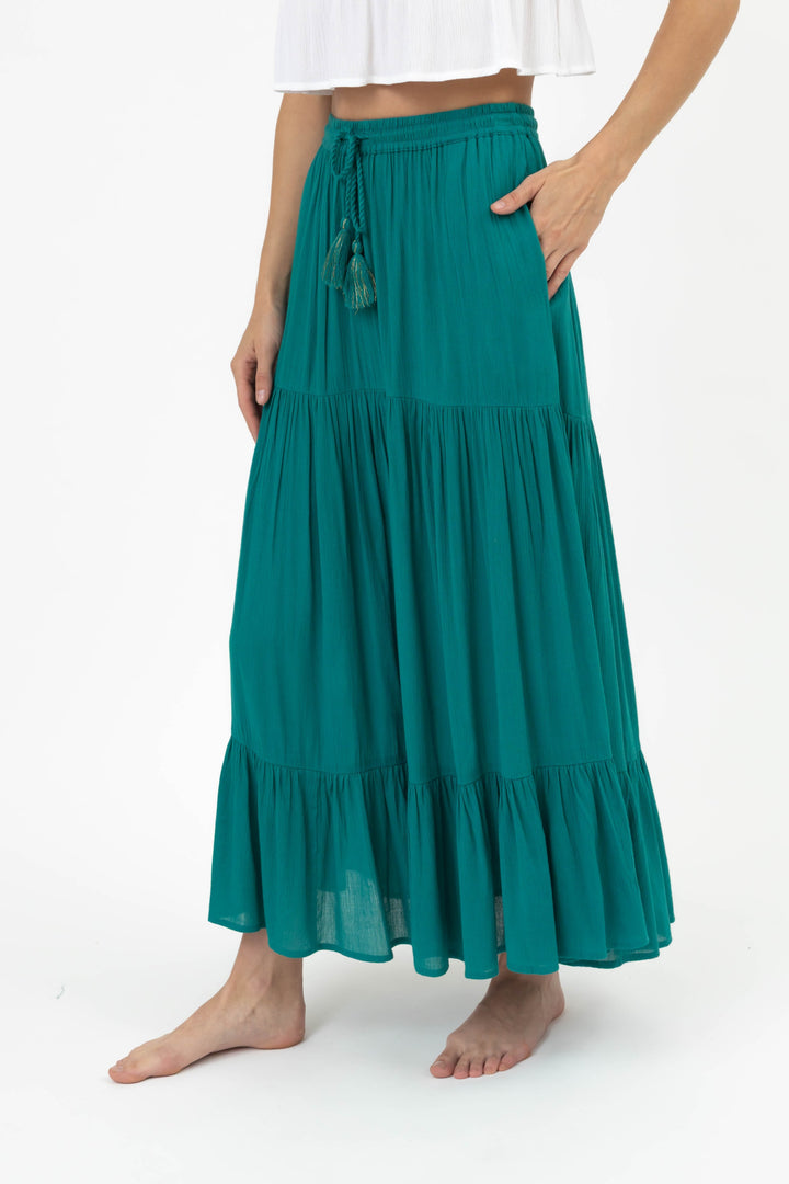 Koy Miami Tiered Long Skirt