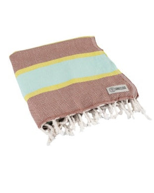 Sand Cloud Regency Stripe-Herringbone Weave Towel