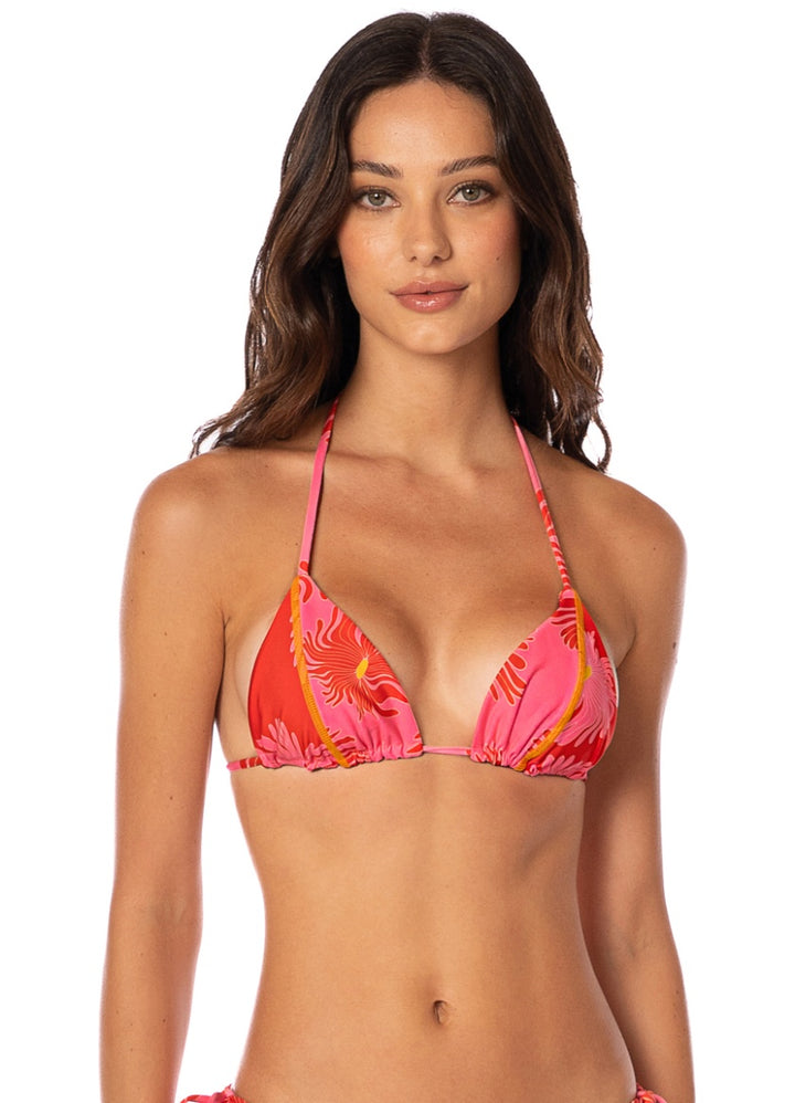 Maaji Water Blossom Balmy Triangle Bikini Top