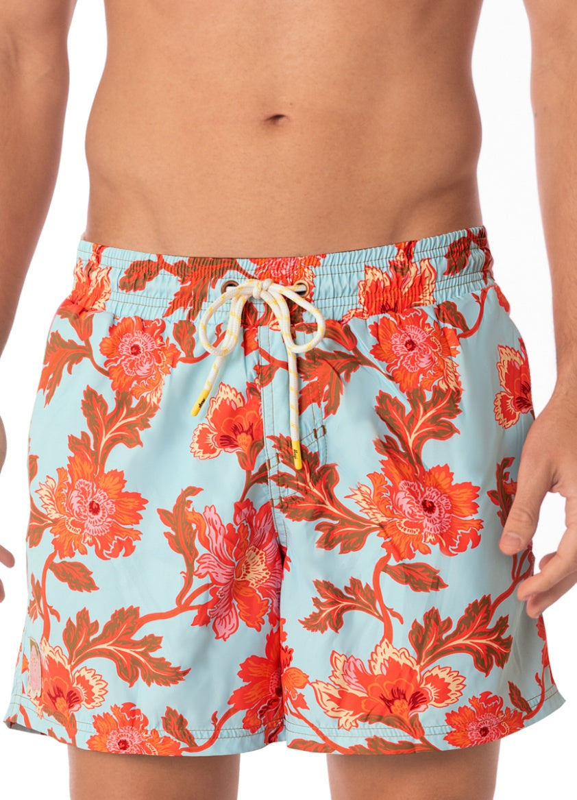 Maaji Floral Sky Sailor Shorts - Mens Swim Shorts - Big Sun Vernon  | Okanagan Beachwear