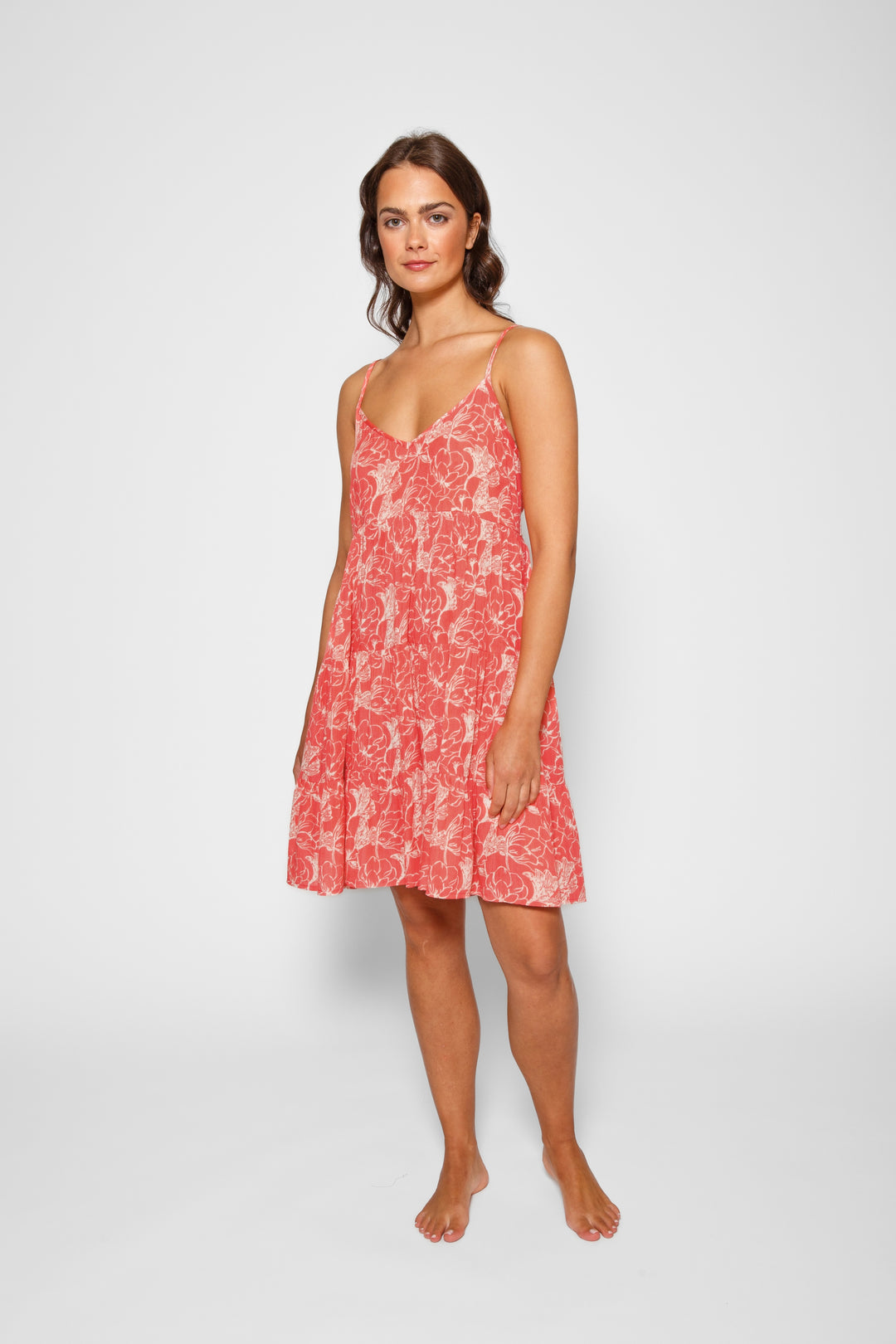 Koy Bloom Mini Tiered Dress - Womens Casual Dresses - Big Sun Vernon  | Okanagan Beachwear