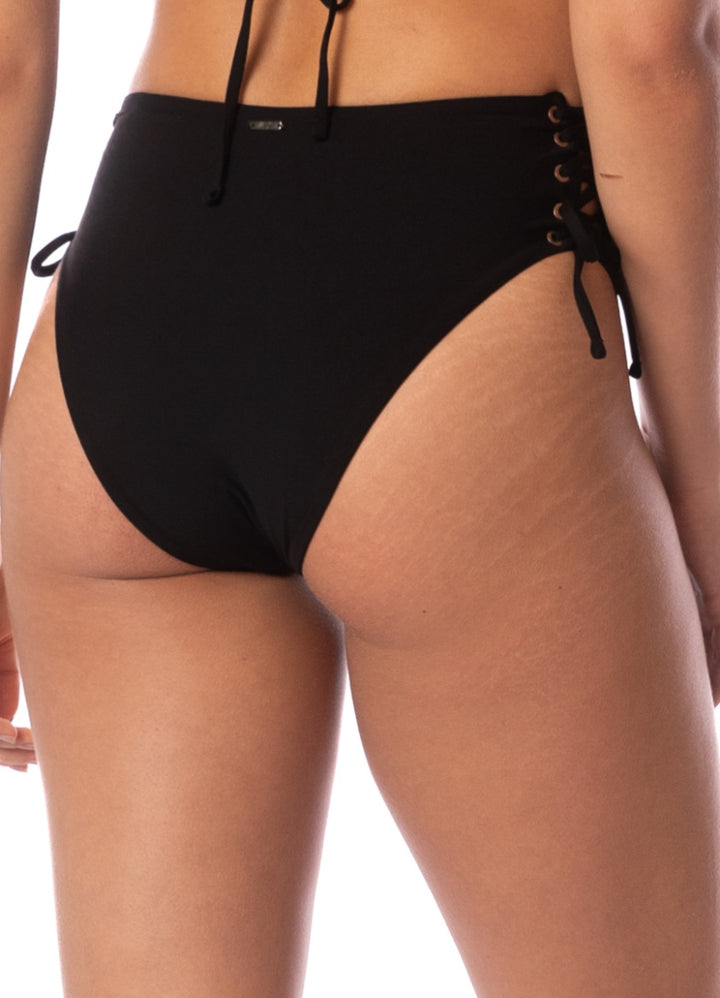 Maaji Midnight Shadow Oasis High Rise Bottom - Womens High Bikini Bottoms - Big Sun Vernon  | Okanagan Beachwear
