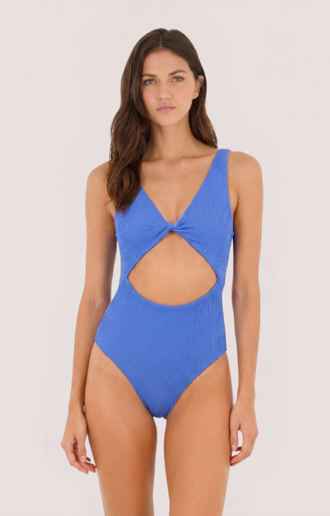 Malai Textured Wave Sunny Blue Twix One Piece